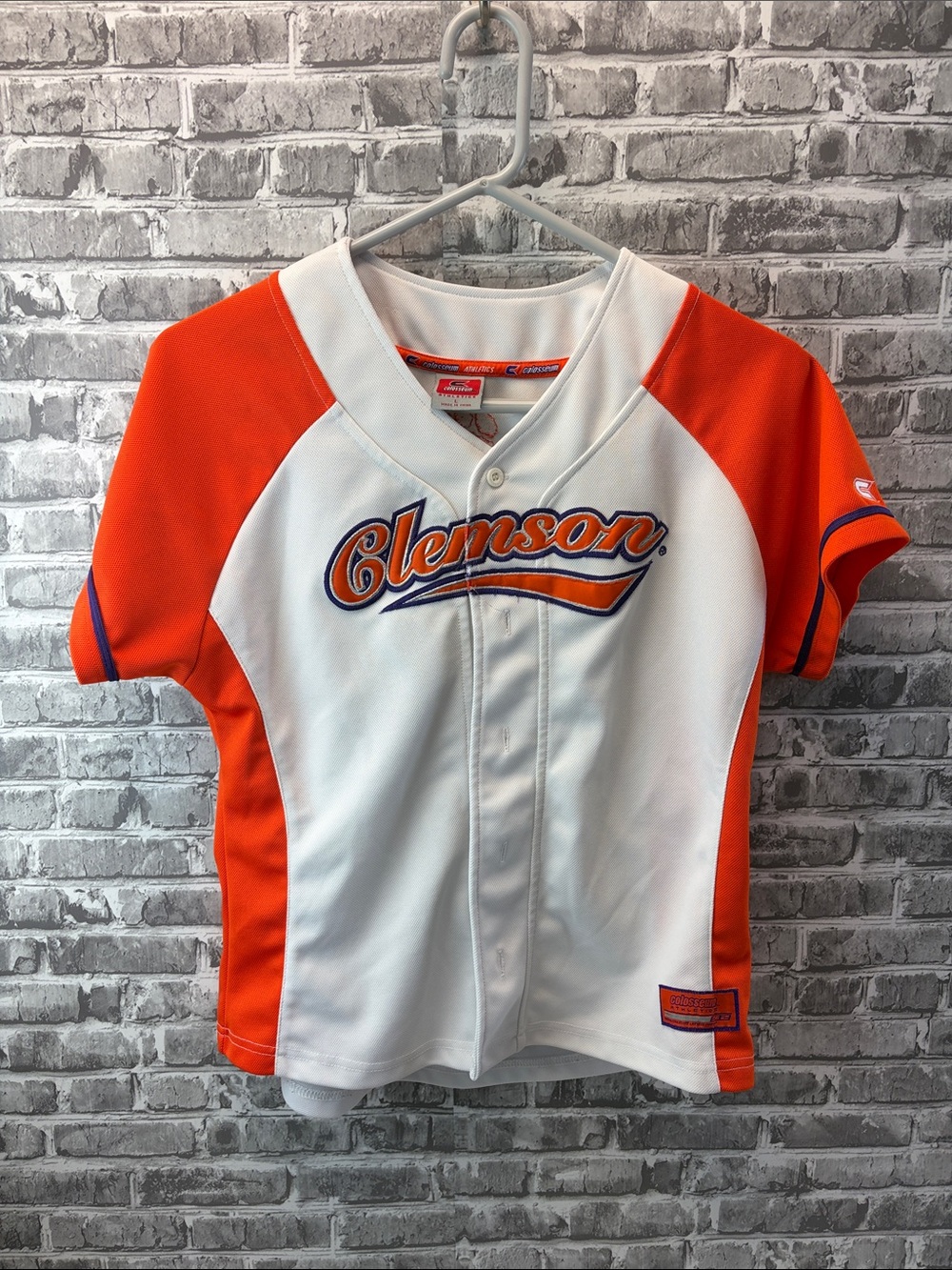 Clemson Colosseum Orange‎ & White Clemson Baseball Jersey
